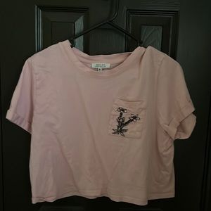 Cute pink crop top size M (rarely used)